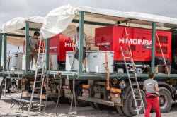 HIMOINSA provee energía con grupos electrógenos a los surtidores de carga eléctrica del vehículo ACCIONA ECOPOWERED