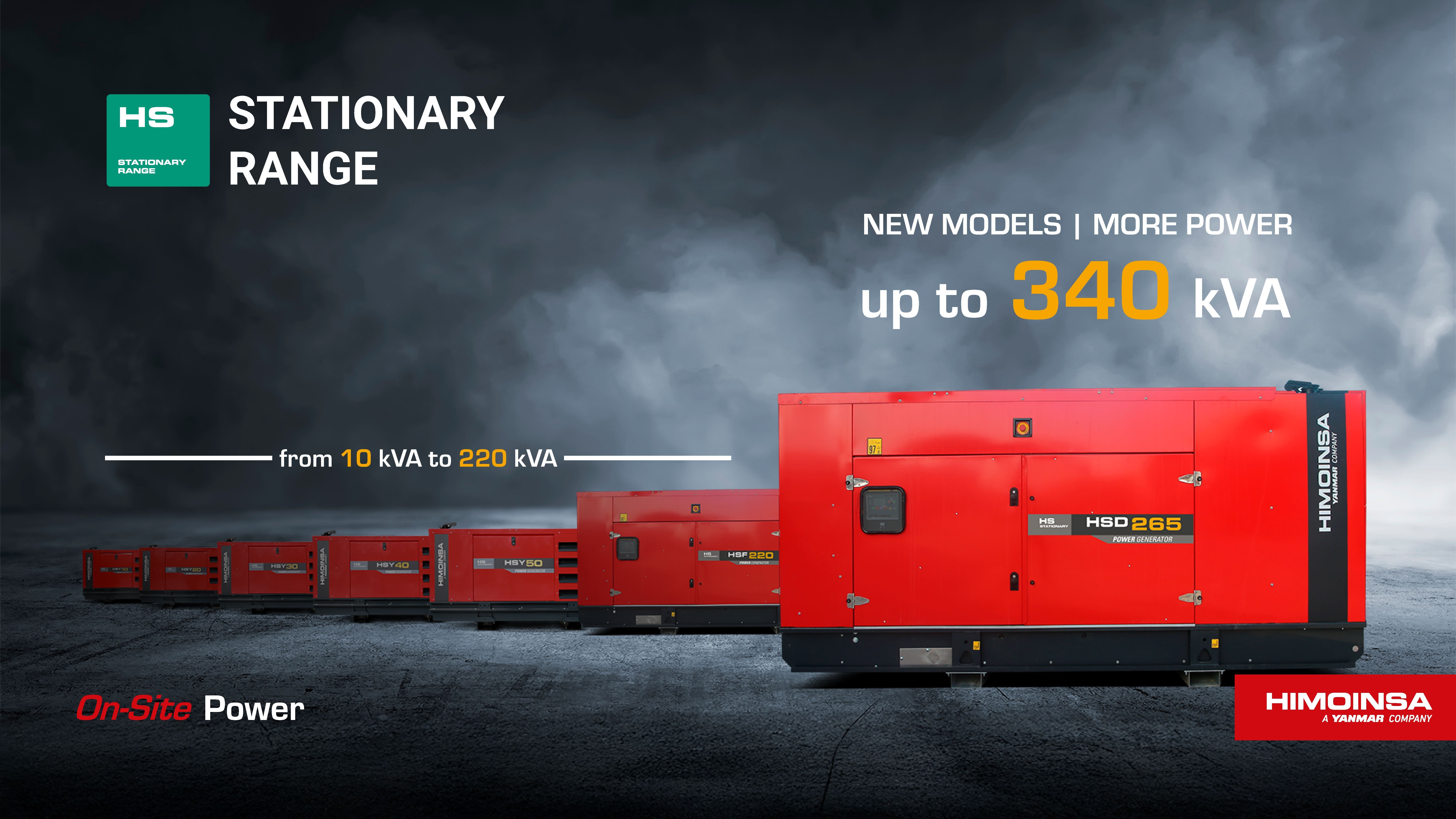HIMOINSA amplía su Gama Estacionaria hasta los 340 kVA