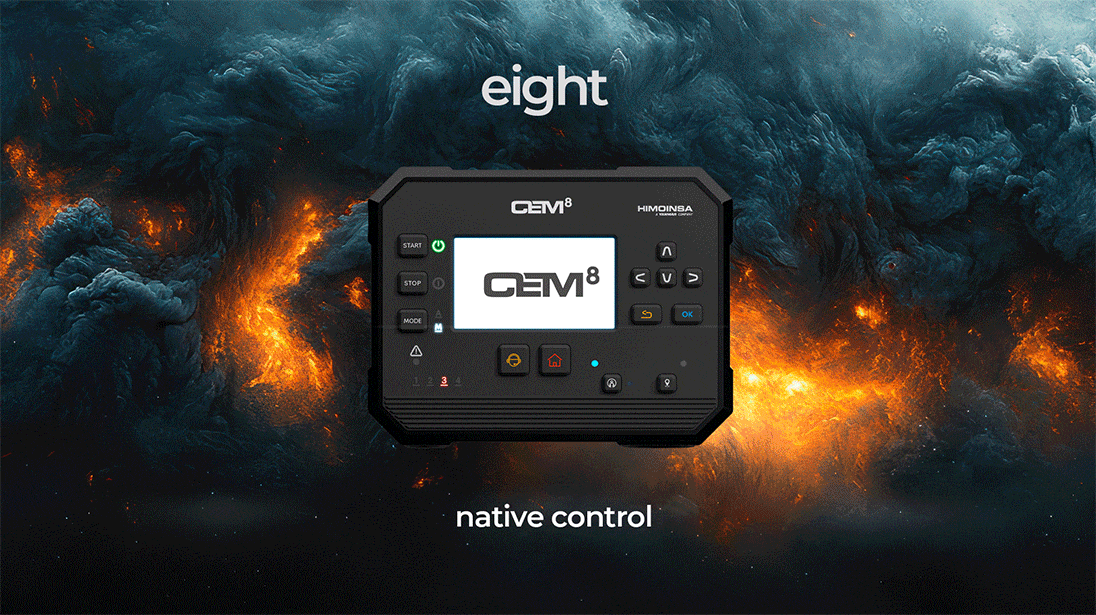 HIMOINSA impulsa la transformación digital con su nueva familia de controladoras CE8, creando un ecosistema de conectividad inteligente para grupos electrógenos