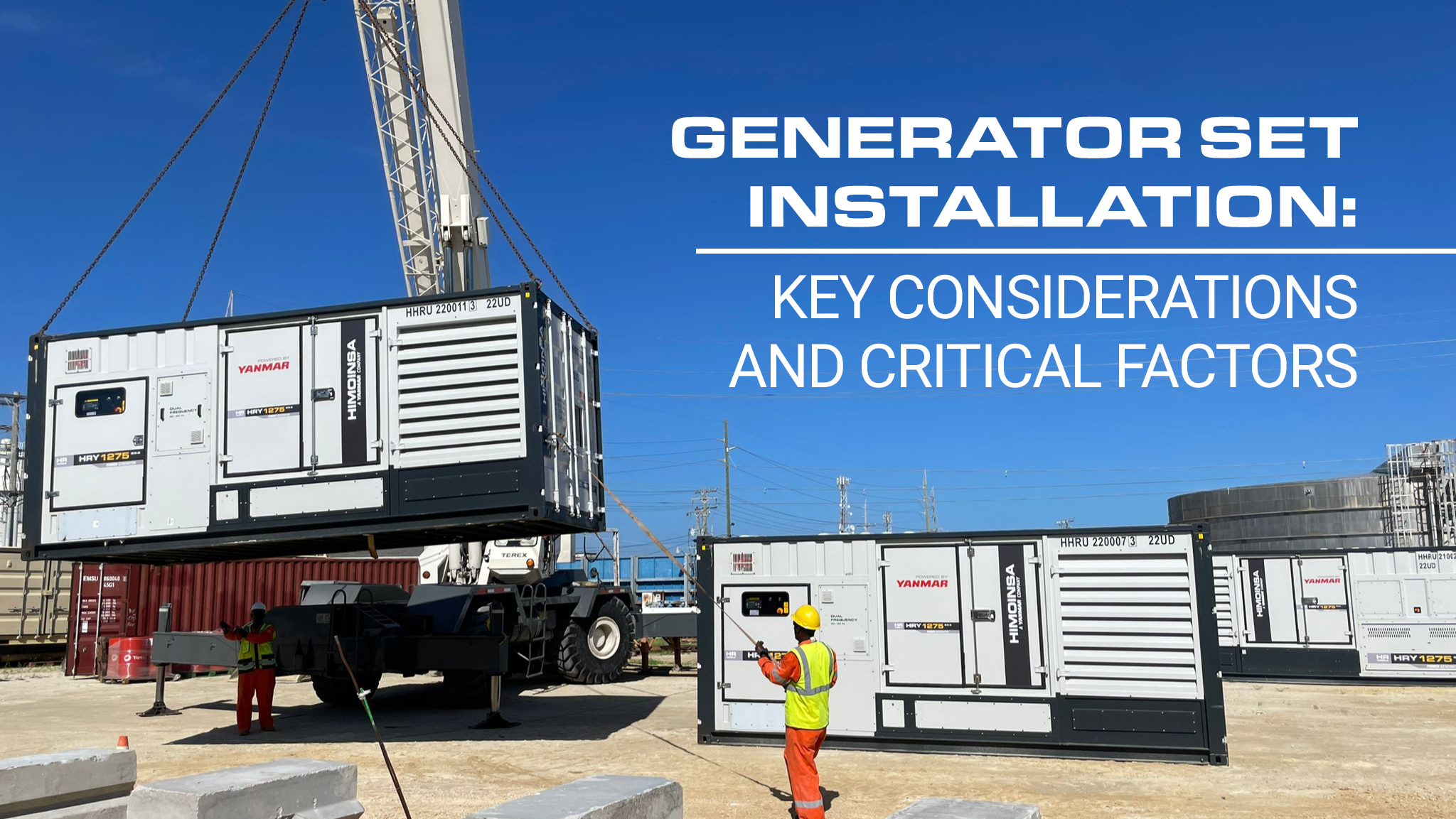 ¿Qué aspectos se deben tener en cuenta en la instalación de un grupo electrógeno?